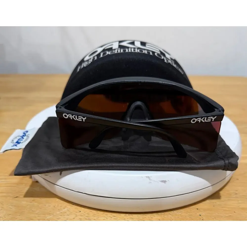 Vintage Oakley Razor Blade Sunglasses Matte Black Fire Iridium Mint Case Bag